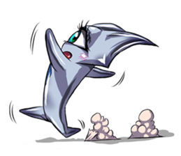 The alien having eyelashes(Male) sticker #2742369