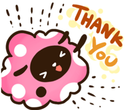 Polka dots Sheep sticker #2742894