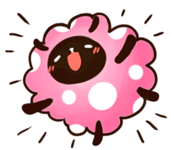 Polka dots Sheep sticker #2742911