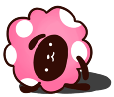 Polka dots Sheep sticker #2742916