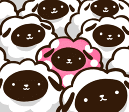 Polka dots Sheep sticker #2742922