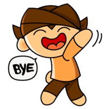 Blangkon boy sticker #2742977