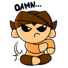 Blangkon boy sticker #2742981