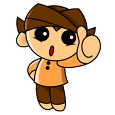 Blangkon boy sticker #2743006