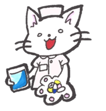 Nurse of the cat sticker #2743028
