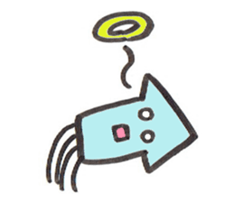 Cool squid sticker #2743300