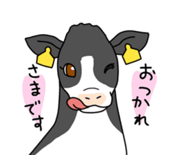 Stamp of cow sticker #2743896