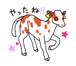 Stamp of cow sticker #2743898
