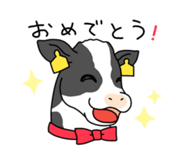 Stamp of cow sticker #2743900