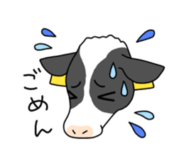 Stamp of cow sticker #2743906