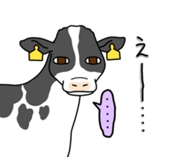 Stamp of cow sticker #2743910