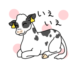 Stamp of cow sticker #2743912