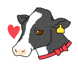 Stamp of cow sticker #2743916