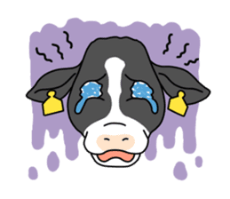 Stamp of cow sticker #2743922