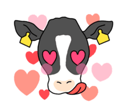 Stamp of cow sticker #2743923