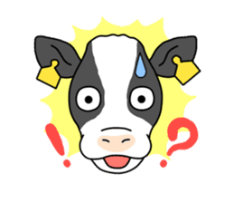 Stamp of cow sticker #2743924