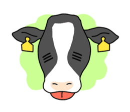 Stamp of cow sticker #2743925