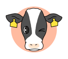 Stamp of cow sticker #2743926