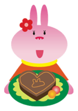 Valentine's day of "The Lady Rabbit" sticker #2744653