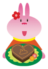 Valentine's day of "The Lady Rabbit" sticker #2744653