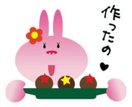 Valentine's day of "The Lady Rabbit" sticker #2744658