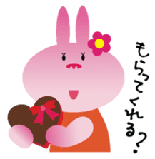 Valentine's day of "The Lady Rabbit" sticker #2744663