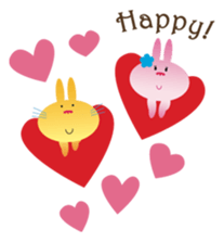 Valentine's day of "The Lady Rabbit" sticker #2744674