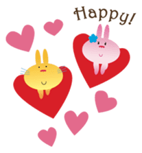 Valentine's day of "The Lady Rabbit" sticker #2744674