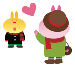 Valentine's day of "The Lady Rabbit" sticker #2744687