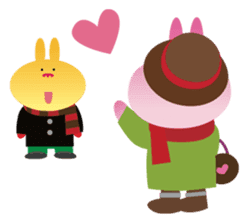 Valentine's day of "The Lady Rabbit" sticker #2744687
