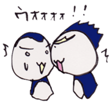 Cute emotional penguins sticker #2745148