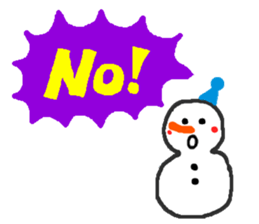 The snow man sticker sticker #2746415