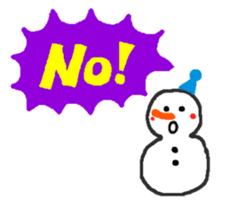 The snow man sticker sticker #2746415