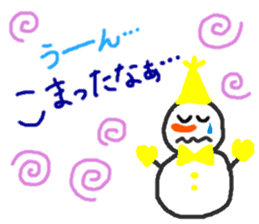 The snow man sticker sticker #2746418