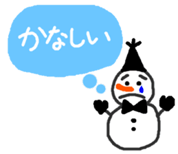 The snow man sticker sticker #2746423