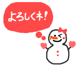 The snow man sticker sticker #2746428