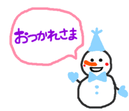 The snow man sticker sticker #2746434