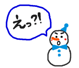 The snow man sticker sticker #2746438