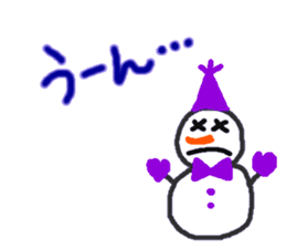 The snow man sticker sticker #2746443