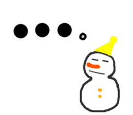 The snow man sticker sticker #2746444