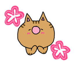 striped cat sticker #2746763