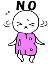 Blood type AB sticker sticker #2747260