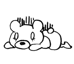 The bear which is wearing green trousers sticker #2747494