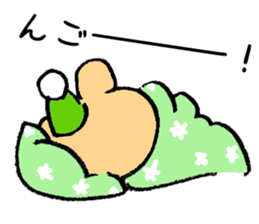 The bear which is wearing green trousers sticker #2747511