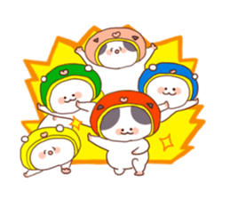 A lop eared Cat&polar bear&panda sticker #2748283