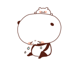 A lop eared Cat&polar bear&panda sticker #2748317