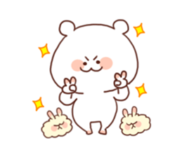 A lop eared Cat&polar bear&panda sticker #2748318