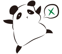 Knit panda sticker #2749043