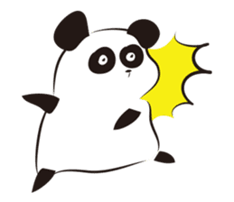 Knit panda sticker #2749046