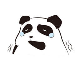 Knit panda sticker #2749048